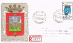 Stamps Spain -  SPD ESCUDO DE SANTANDER CON MATASELLOS DE SANTANDER. ED Nº 1636