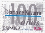 Stamps Spain -  100 años de DIARIO DE NAVARRA    (B)