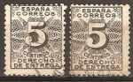 Stamps Spain -  Derecho de entrega