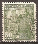 Sellos de Europa - Espa�a -  El general Franco y Castillo de la Mota.