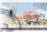Sellos de America - Cuba -  Primer aniv. de la muerte de Juan Pablo II
