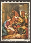 Stamps United Kingdom -  Navidad.La Adoración de los Pastores (Escuela de Sevilla).