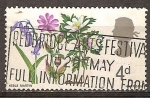 Sellos del Mundo : Europa : Reino_Unido : Flores Silvestres británicos-Bluebell(campanilla).