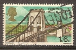 Stamps United Kingdom -  Puente  Menai Bridge de 1826.