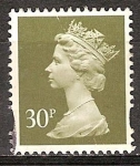 Stamps United Kingdom -  La Reina Isabel II.