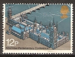 Stamps United Kingdom -  62a Unión Interparlamentaria Conferencia Palacio de Westminster.
