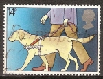 Stamps United Kingdom -  Perro guía  Año Internacional de las Personas Discapacitadas.