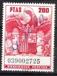Stamps Spain -  Póliza  Aguila, Alas entreabiertas. 