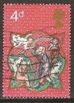 Stamps United Kingdom -  Navidad.Los pastores y la aparición del Ángel.