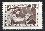 Stamps : Europe : Spain :  Sello escolar. Mutualidad nacional de enseÃ±anza primaria.