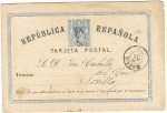 Stamps Spain -  T.POSTAL REPUBLICA