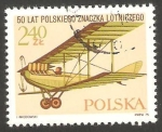 Stamps Poland -  2236 - 50 anivº del primer sello aéreo polaco, avión