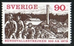 Stamps Sweden -  Michel 1071 Sundsvall Strike 1 v.