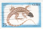 Stamps Cuba -  lagartos endémicos