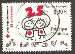 Stamps Andorra -  335 - 25 anivº de la Cruz Roja Andorrana