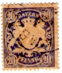 Sellos de Europa - Alemania -  Bavaria 1876