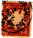 Stamps Germany -  Bavaria 1876