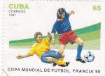 Sellos de America - Cuba -  Copa mundial de futbol Francia-98
