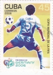 Sellos de America - Cuba -  Copa mundial de futbol Alemania-06