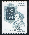 Sellos de Europa - Suecia -  Michel 1074  J.O. Wallin  1 v