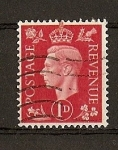 Stamps United Kingdom -  Jorge VI./ Fondo oscuro.