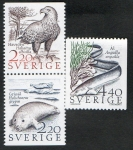 Stamps Sweden -  Nature  3 v