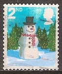 Stamps United Kingdom -  Navidad.Muñeco de nieve.