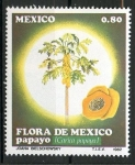 Sellos de America - M�xico -  Papaya