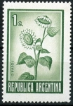 Sellos de America - Argentina -  Girasol