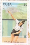 Stamps Cuba -  Copa Davis Tenis de campo