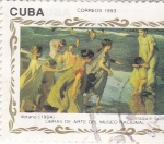 Stamps Cuba -  Obras de arte del museo nacional-Verano 1904