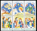 Stamps Sweden -  Michel 1510/15   Chritmas 6 v