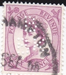 Stamps United Kingdom -  Isabel II - perforación B B K 