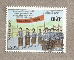 Stamps Asia - Laos -  15 Aniv Fiesta Nacional