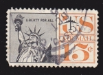 Sellos de America - Estados Unidos -  Liberty - Air Mail 