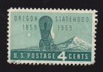 Sellos del Mundo : America : Estados_Unidos : Oregon Statehood 1859*1959
