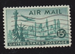 Sellos de America - Estados Unidos -  Air Mail  - Liberty 