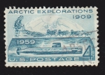 Stamps : America : United_States :  Artic Explorations 1909*1959