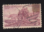 Stamps : America : United_States :  Lewis and Clark Expedition 1804*1954