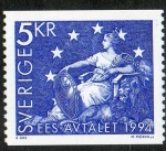 Stamps Sweden -  EES AVTALET