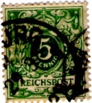 Stamps : Europe : Germany :  Germany 1889
