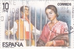 Stamps Spain -  Maestros de la Zarzuela  - La Reina Mora    (C)