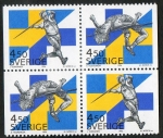 Sellos de Europa - Suecia -  Michel  C196 Athletics 4 v