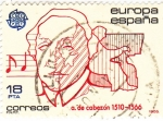 Stamps Spain -  Antonio de Cabezón  1510-1566-compositor    (C)