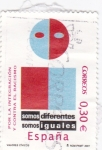 Stamps Spain -  Por la integración y contra el racismo     (C)