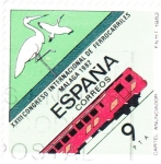 Stamps Spain -  XXIII Congreso internacional de ferrocarriles -Málaga 1982   (C)