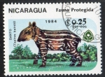 Stamps : America : Nicaragua :  Mamíferos.