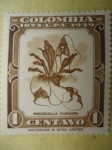 Stamps America - Colombia -  75° Aniversario de la Unión Postal Universal (Scott/443/9)- Postal MASDEVALLIA  CHIMAERA-Colombia 18