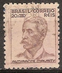 Sellos de America - Brasil -  Almirante Maurity.