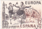 Sellos de Europa - Espa�a -  Baile popular- La Jota    (C)